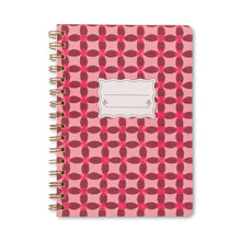 Load image into Gallery viewer, DesignWorks Ink Tulip A5 Twin Wire Notebook - Pinwheel Pink