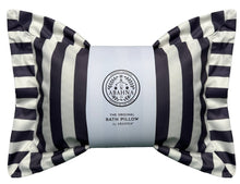 Load image into Gallery viewer, The Original Bath Pillow by Abahna® – Monaco Stripe (Black)