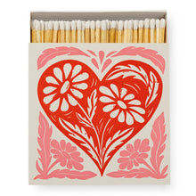 Load image into Gallery viewer, Botanical Heart | Square Matchboxes