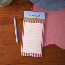 Load image into Gallery viewer, To Do List Pad | Berry Stripe