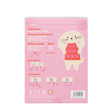 Load image into Gallery viewer, Learn To Sew Wooden Hand-Stitch Set - Bunny