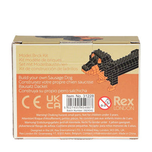 Build your own dog model brick kit - Sausage dog