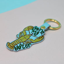 Load image into Gallery viewer, You&#39;re My Lobster Key Fob: Coral
