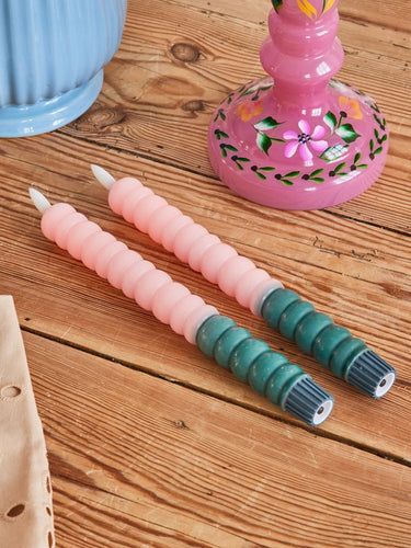 LED Candle - Soft Pink - 2-pack