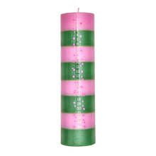 Load image into Gallery viewer, Calendar candle H20 cm, Green/Pink