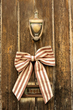 Load image into Gallery viewer, Small Striped Bow - Winter Berry
