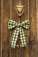 Load image into Gallery viewer, Small Gingham Bow - Pine Green