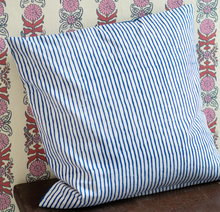 Load image into Gallery viewer, Jaipur Neel Block Print Cushion Cover
