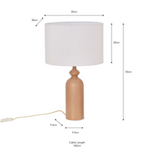 Load image into Gallery viewer, Bloomsbury Table Lamp -ASH