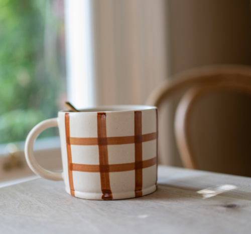 GINGER gingham mug