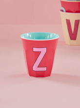 Load image into Gallery viewer, ALPHABET CUPS - PINKS &amp; ORANGES