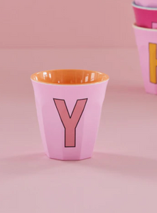 ALPHABET CUPS - PINKS & ORANGES