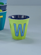 Load image into Gallery viewer, ALPHABET CUPS - BLUES &amp; GREENS