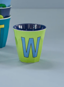 ALPHABET CUPS - BLUES & GREENS