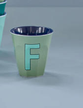 Load image into Gallery viewer, ALPHABET CUPS - BLUES &amp; GREENS