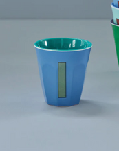 Load image into Gallery viewer, ALPHABET CUPS - BLUES &amp; GREENS