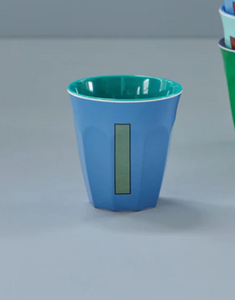 ALPHABET CUPS - BLUES & GREENS