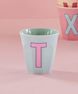 ALPHABET CUPS - PINKS & ORANGES