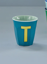 Load image into Gallery viewer, ALPHABET CUPS - BLUES &amp; GREENS