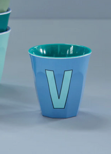 ALPHABET CUPS - BLUES & GREENS