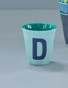 ALPHABET CUPS - BLUES & GREENS