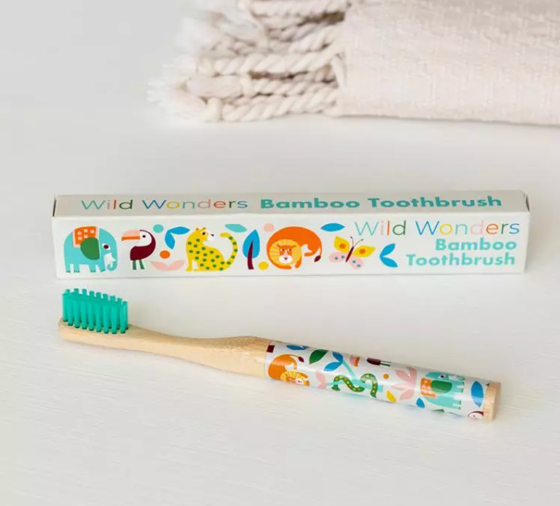 CHILDRENS BAMBOO WILD TOOTHBRUSH