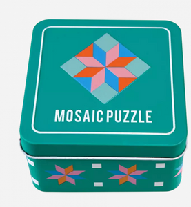 WOODEN MOSAIC PUZZLE IN TIN