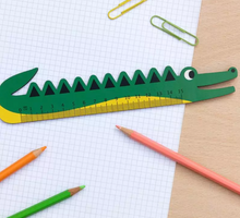 Load image into Gallery viewer, CROCODILE WOODEN RULER