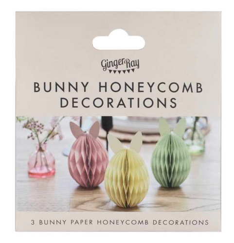 EASTER Bunny HONEYCOMB Decorations