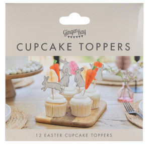 EASTER BUNNY & CARROT CAKE TOPPERS