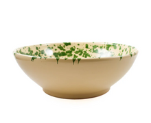 Load image into Gallery viewer, LARGE GREEN PUGLIAN SPLATTER BOWL 28cm