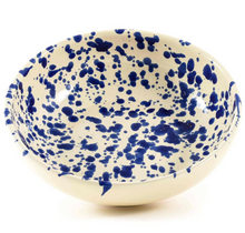 Load image into Gallery viewer, LARGE BLUE PUGLIAN SPLATTER BOWL 28cm