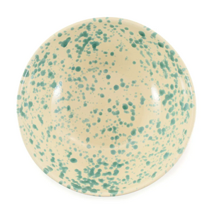 LARGE AQUAMARINE PUGLIAN SPLATTER BOWL 28cm