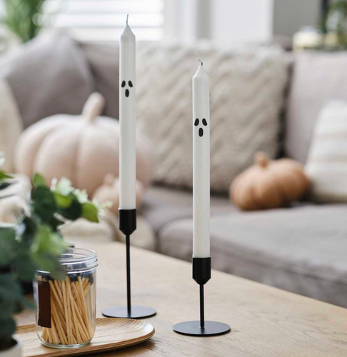 TALL GHOST FACE CANDLES