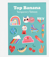 Load image into Gallery viewer, Banana Temporary Tatoos