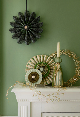 SAGE PAPER ROSETTE ZEN S/2 15cm