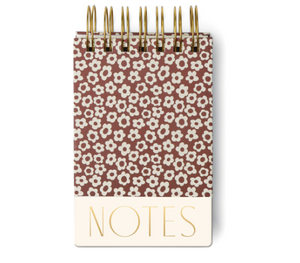 BURGANDY TWIN WIRE CHUNKY NOTEPAD