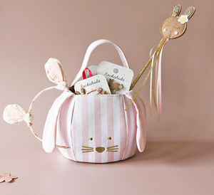 Stripy Bunny Bucket Bag