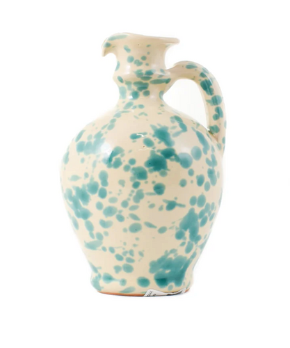 Puglia Aquamarine Splatter Oil Bottle