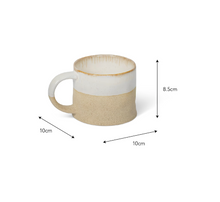 Load image into Gallery viewer, Bladon Half Glazed Mugs set of 2