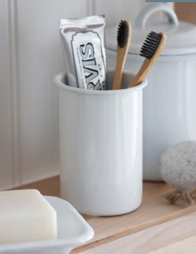 ENAMEL TOOTHBRUSH HOLDER