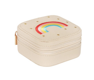 Vintage Rainbow Square Jewellery Box