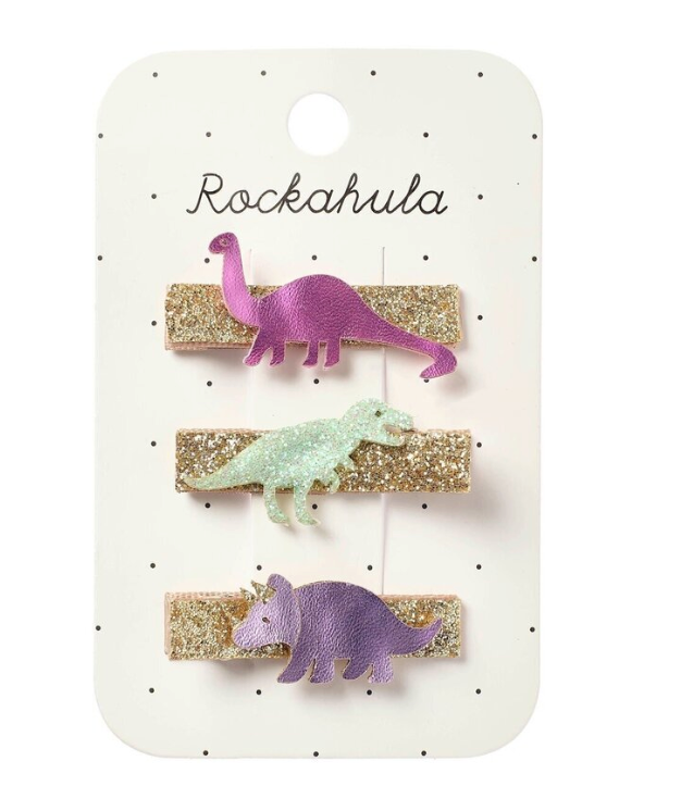 Shimmer Dinosaur Bar Clips