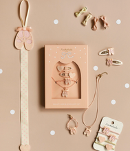 Load image into Gallery viewer, Linen Mini Bow Clips