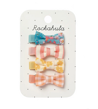 Load image into Gallery viewer, Heidi Floral Mini Bow Clip Set