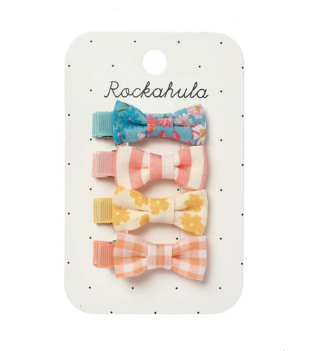 Heidi Floral Mini Bow Clip Set