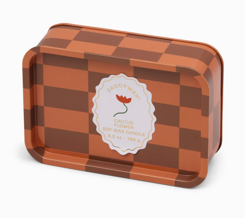 A Dopo 6oz/184g FLOWER Printed Tin Candle - CACTUS FLOWER