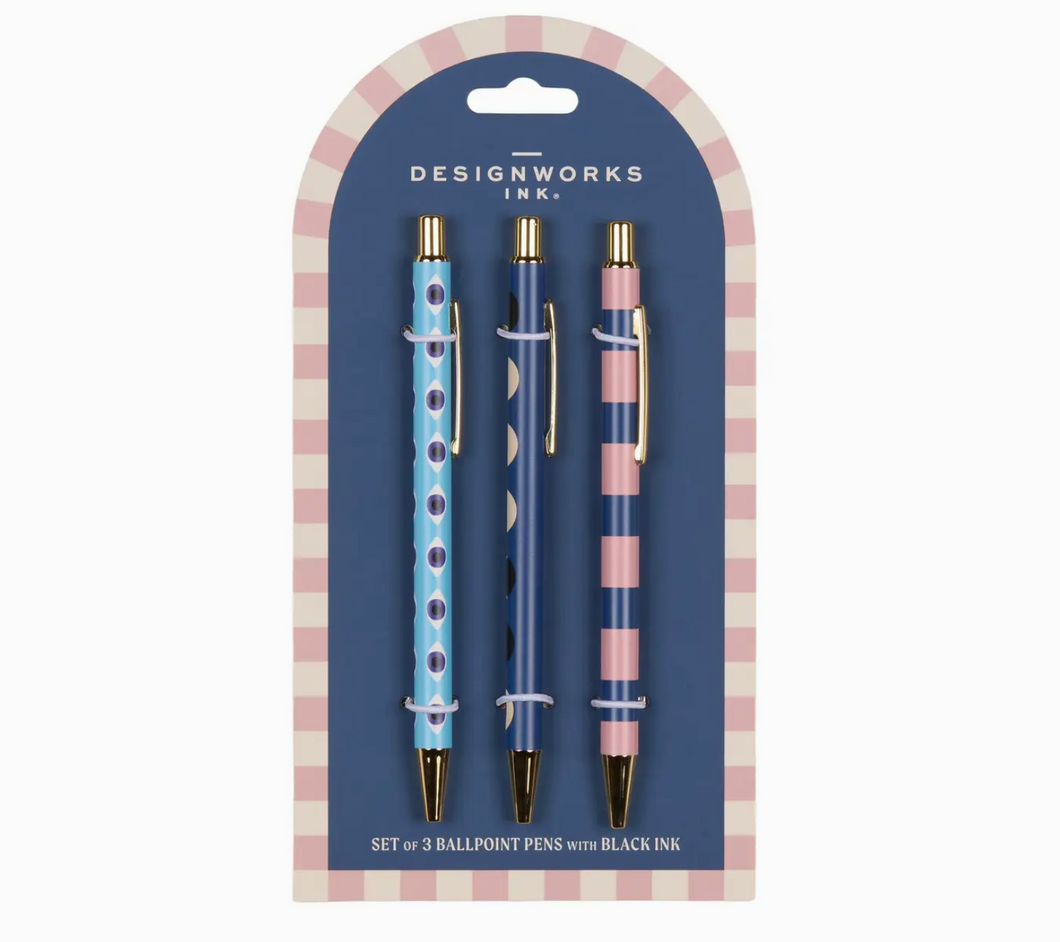 EYE & MOON SET of 3 Pens