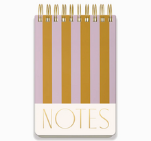 Load image into Gallery viewer, Designworks Ink Chunky Notepad - LILAC &amp; OCHRE Stripes