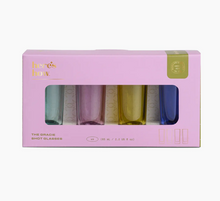 Load image into Gallery viewer, The Gracie set of 4 shot  glasses - assorted colours